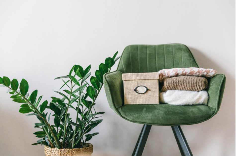 Spring Cleaning for Ambitious Women: A tody chair and plant
